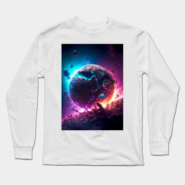 Magical Universe, Chaotic Serenity Long Sleeve T-Shirt by James Garcia